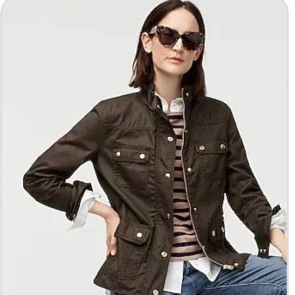 J. Crew Petite downtown field jacket - MOSSY BROWN